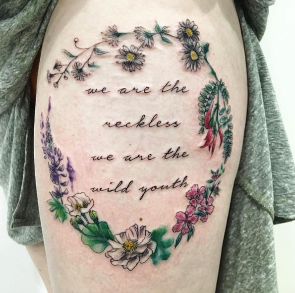 'We are the reckless we are the wild youth' by Valley Ink