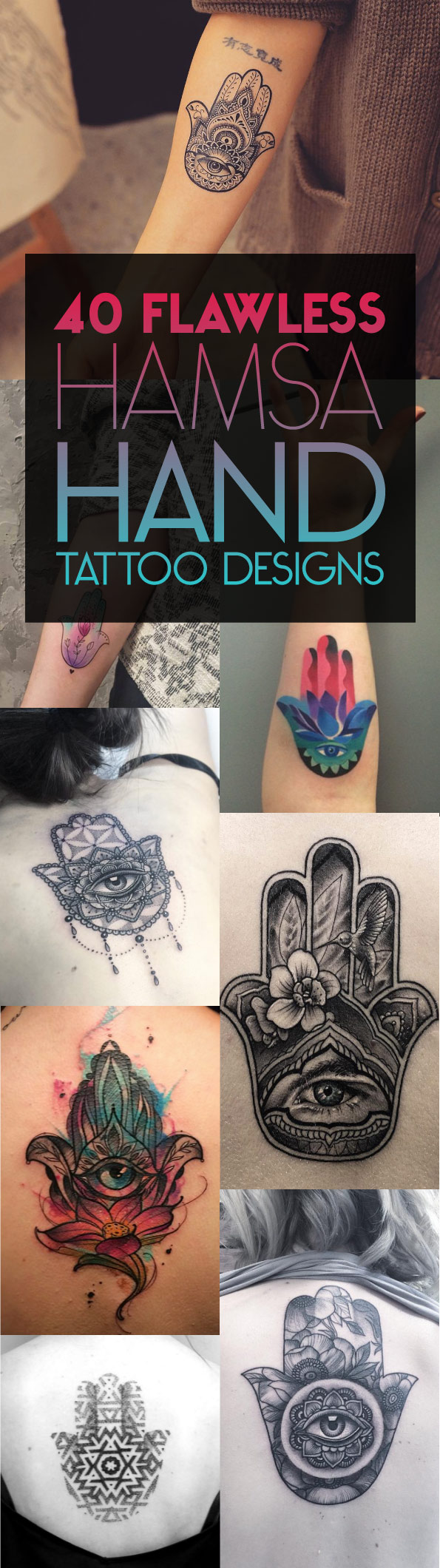 40 Flawless Hamsa Hand Tattoo Designs | TattooBlend