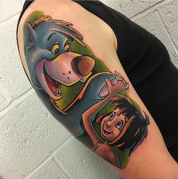 Jungle Book Tattoo by Andy Walker