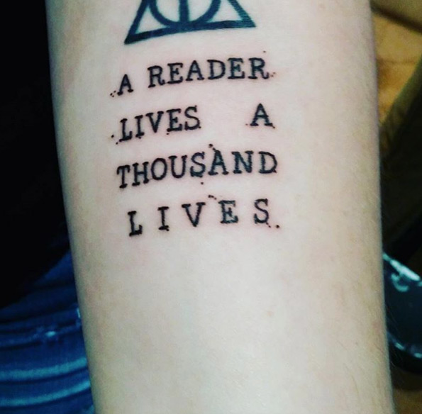 'A reader lives a thousand lives' via Sarah Frannie