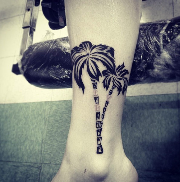 Possibly the best palm tree tat ever. (Isaiah Negrete)