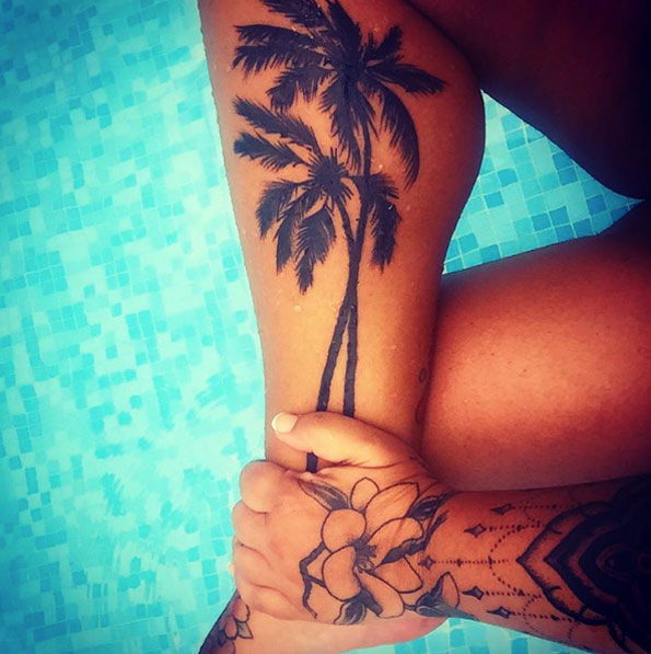 38 Alluring Palm Tree Tattoo Designs - TattooBlend