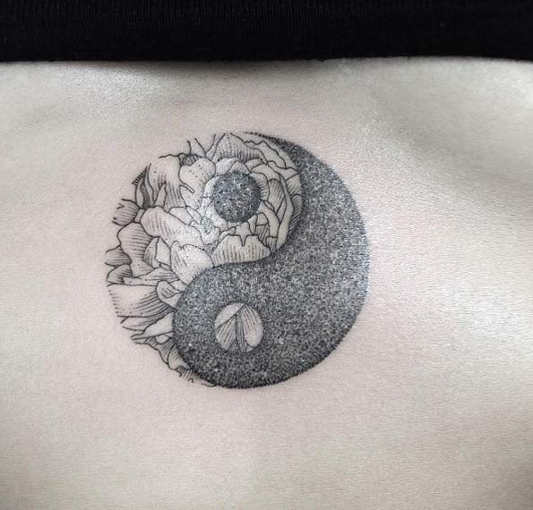 Floral ying yang by Marabou