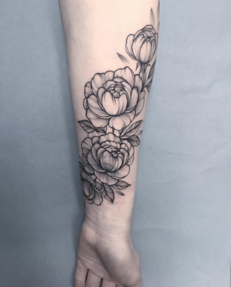 60+ Gorgeous Peony Tattoos That Are More Beautiful Than Roses - TattooBlend
