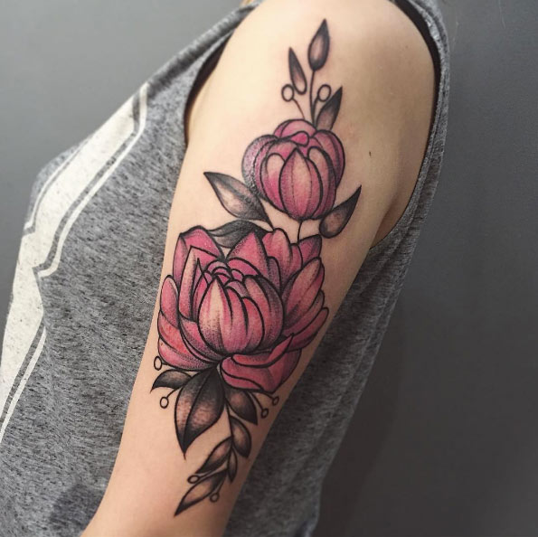 Pink peonies by The Lady Fox