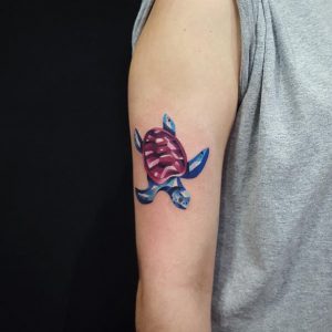 seaturtle starfish tattoo