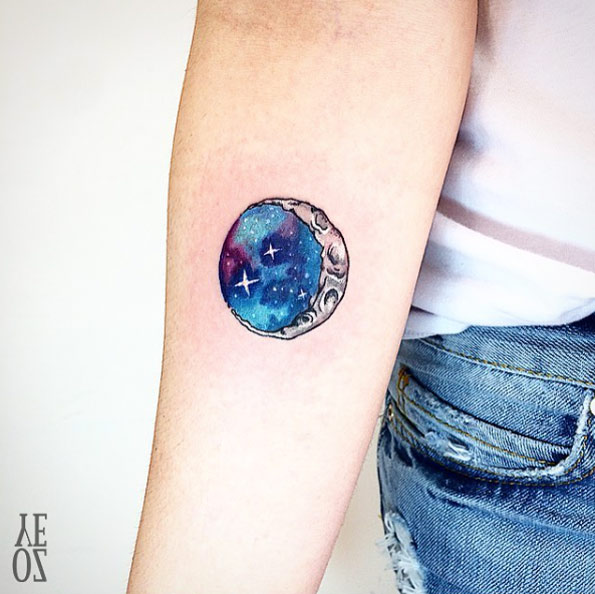 New-night moon tattoo by Yeliz Özcan