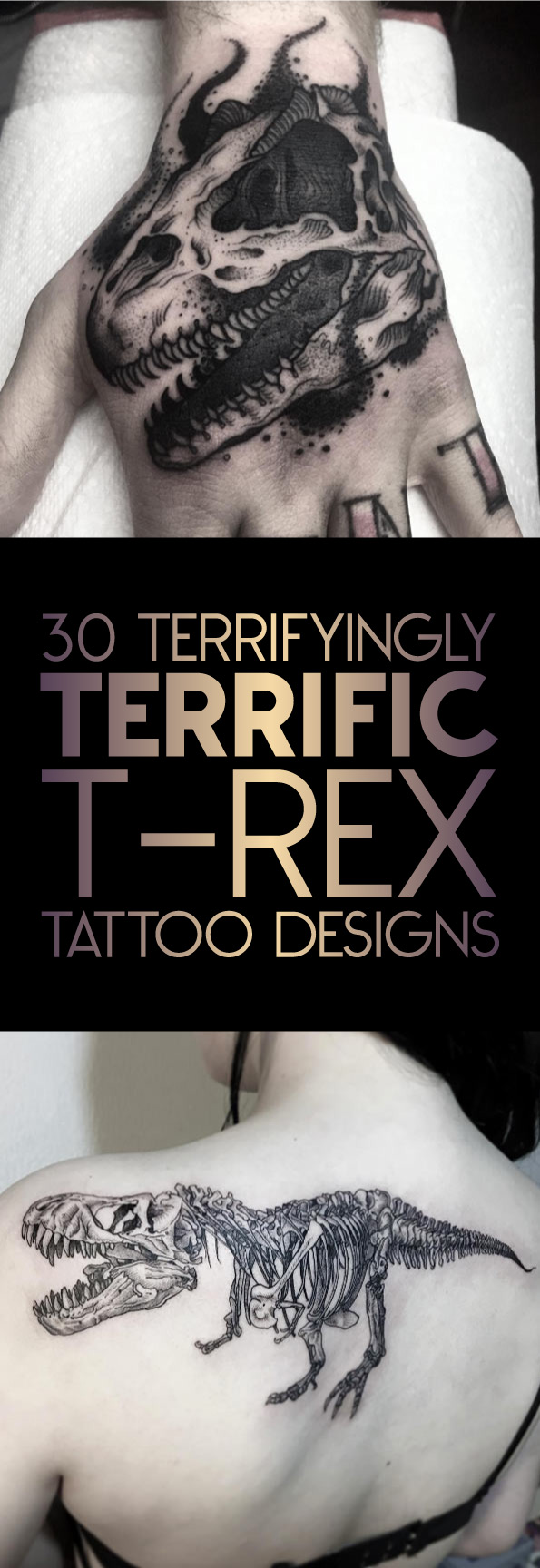 30 Terrifyingly Terrific T-Rex Tattoo Designs | TattooBlend