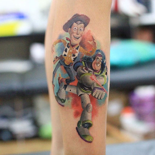Buzz and Woody by Justice Ink