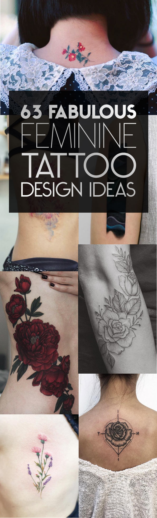 63 Fabulous Feminine Tattoo Design Ideas | TattooBlend