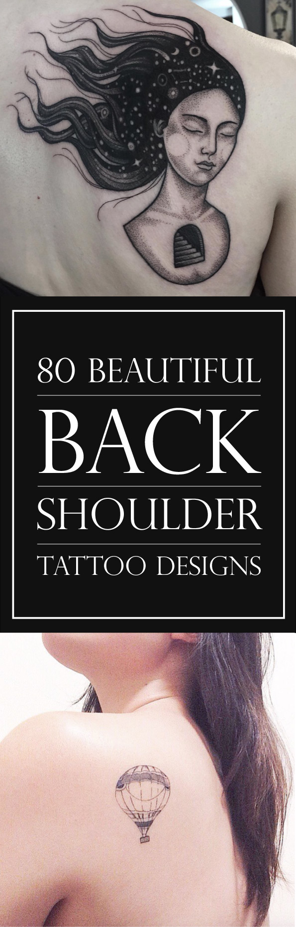 Beautiful Back Shoulder Tattoo Designs | TattooBlend