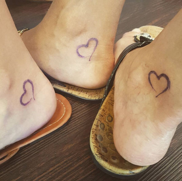 Hearts on ankles via Stacey
