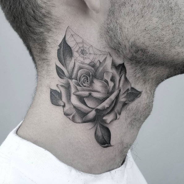 Rose on neck by Kane Navasard