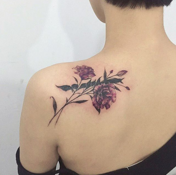 Floral cover-up by Tattooist Flower
