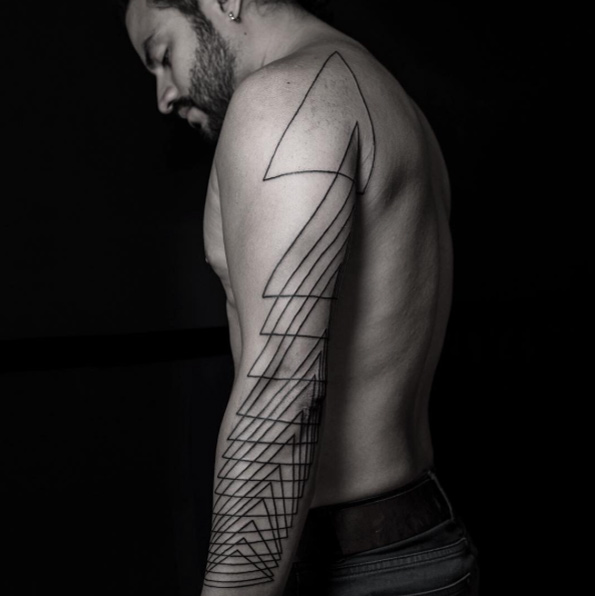 Geometric sleeve by Tyler Hawkinson
