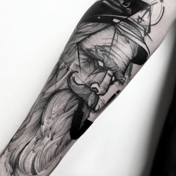 Old sailor tattoo by Frank Carrilho