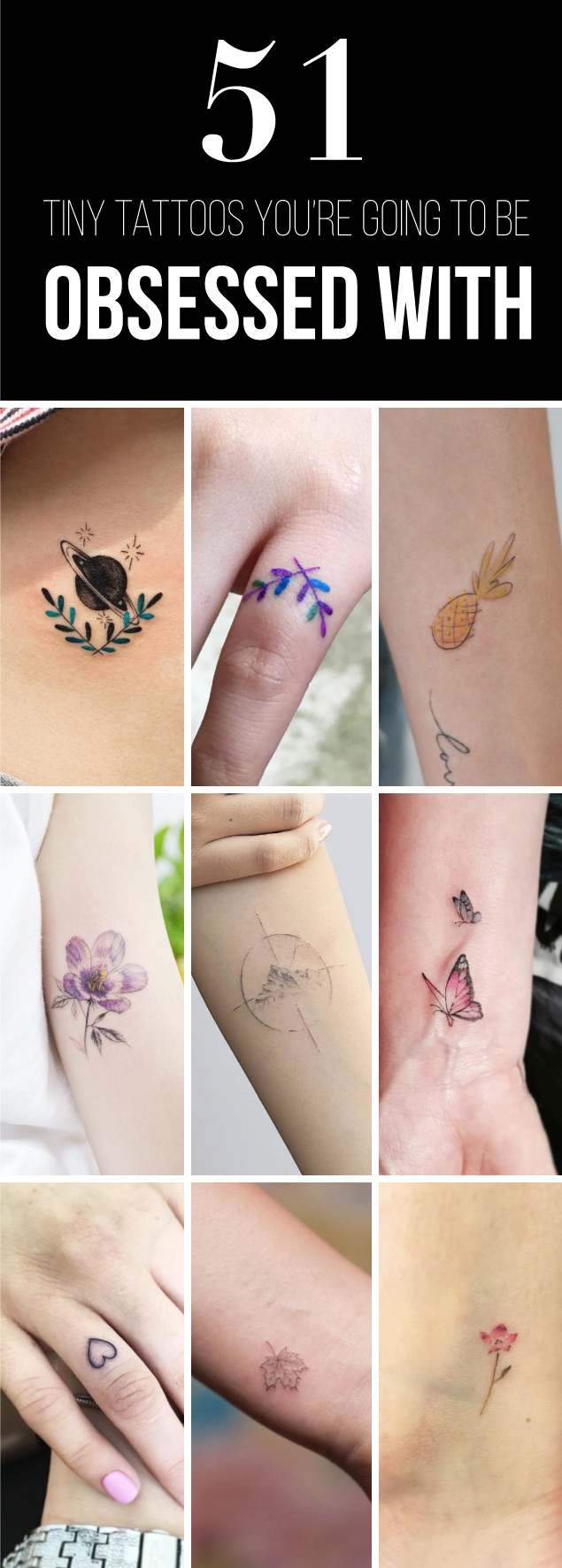 51 Tiny Tattoo Designs You're Going To Be Obsessed With | TattooBlend