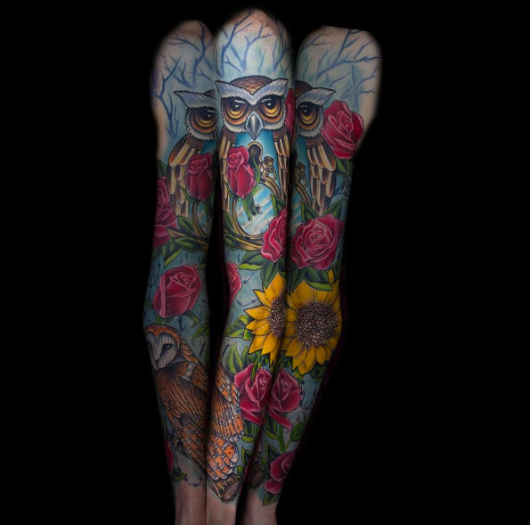 Colorful full sleeve by Misty Nicole