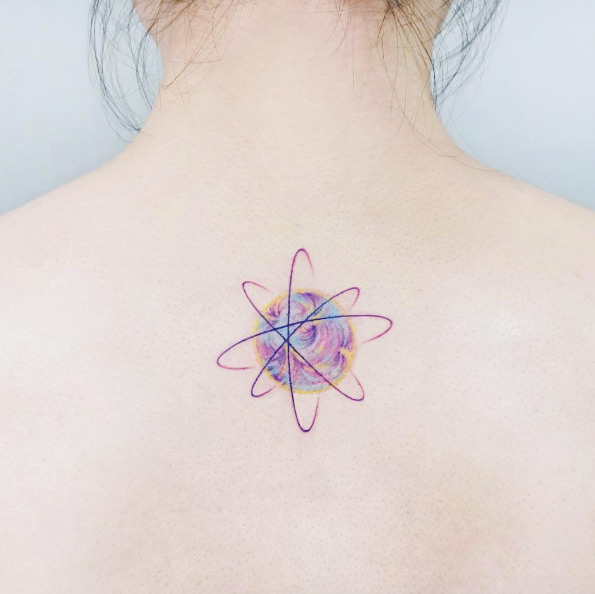 Mesmerizing cosmic tattoo by IDA
