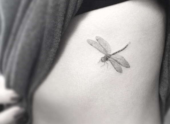 Dragonfly tattoo by Doctor Woo