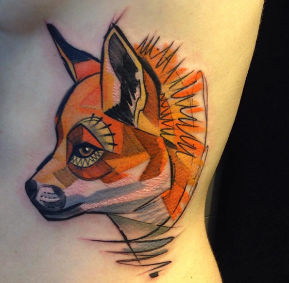 Fox tattoo by Szabi
