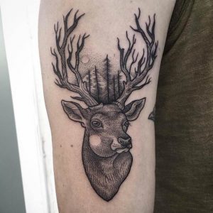 45 Excellent Stag Tattoo Designs and Ideas - TattooBlend