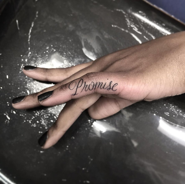 Pinky promise tattoo by Isaiah Negrete