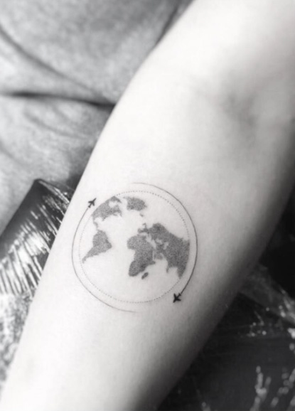 45 Inspirational Travel Tattoos That Are Beyond Perfect - TattooBlend