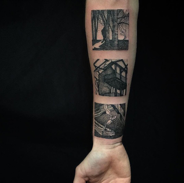 Forearm tattoo by Warlock Tattoo