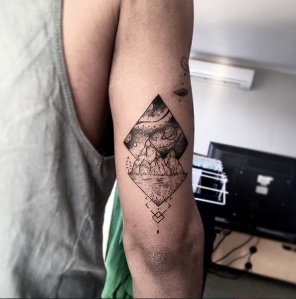 Tricep tattoo by David