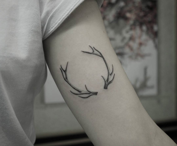 Antlers tattoo by Marquinho Andre