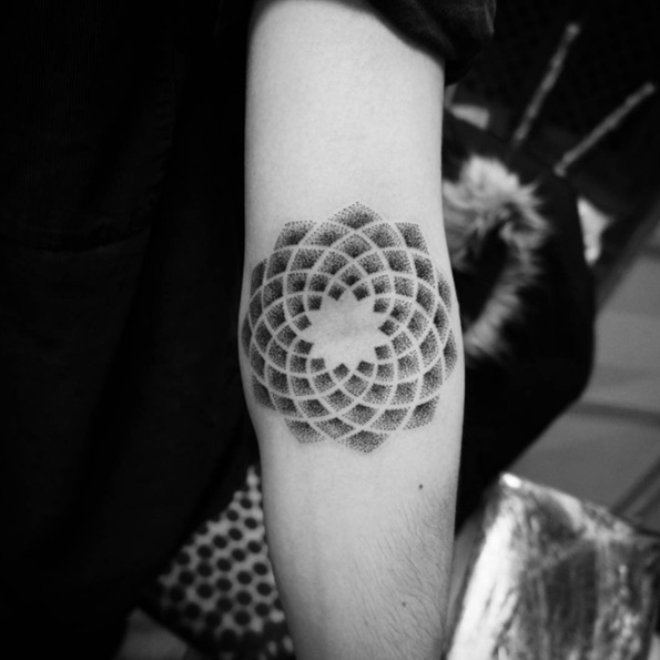 Dotwork tattoo design by James Waters