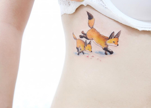 Fox tattoos by Banul