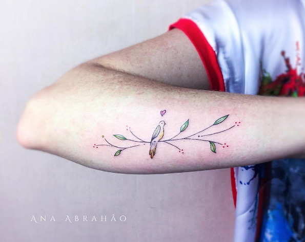 Girly tattoo design by Ana Abrahao