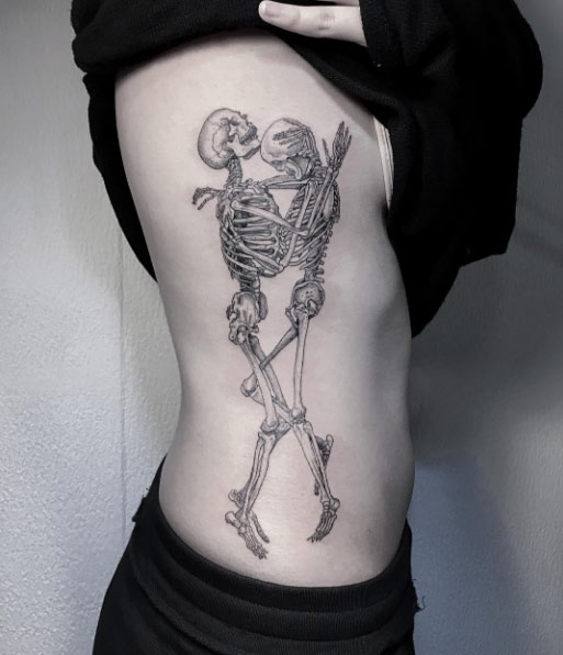 Skeleton couple by OOZY