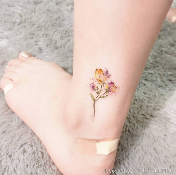 Floral ankle piece by Handitrip