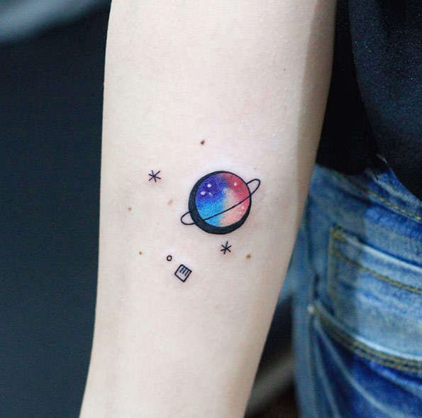 Creative cosmic piece by Justice Ink