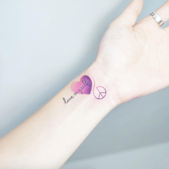 Cute wrist tattoo by IDA
