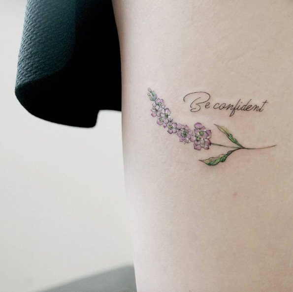 Floral tattoo by Chaehwa