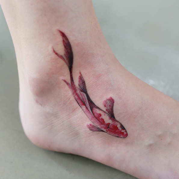 Koi fish tattoo by Doy