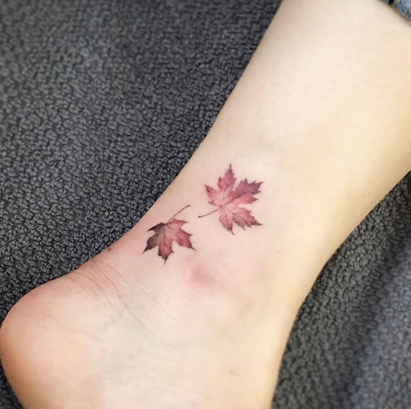Maple leaves by Tattooist Flower