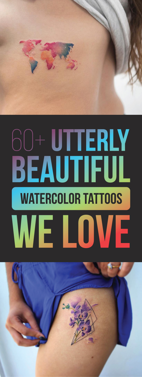 60+ Utterly Beautiful Watercolor Tattoos We Love | TattooBlend