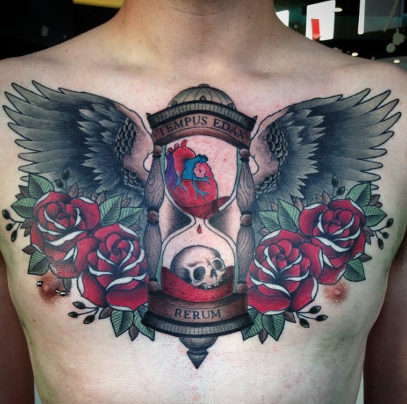 Hourglass chest piece by Fraser Peek