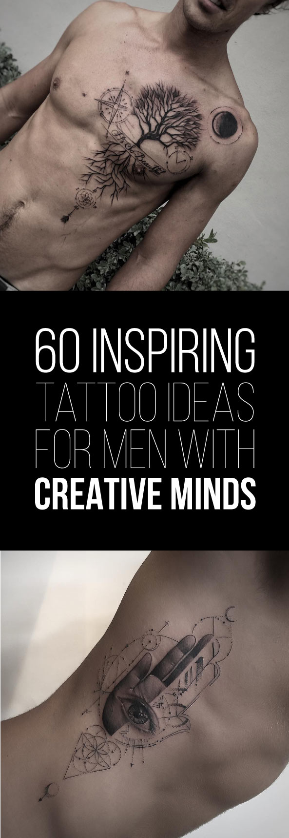 60 Inspiring Tattoo Ideas for Men with Creative Minds | TattooBlend