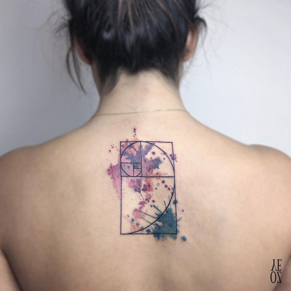 Golden ratio tattoo design by Yeliz Ozcan