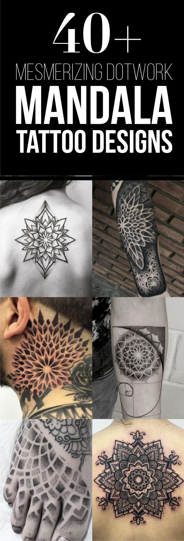 40+ Mesmerizing Dotwork Mandala Tattoo Designs | TattooBlend