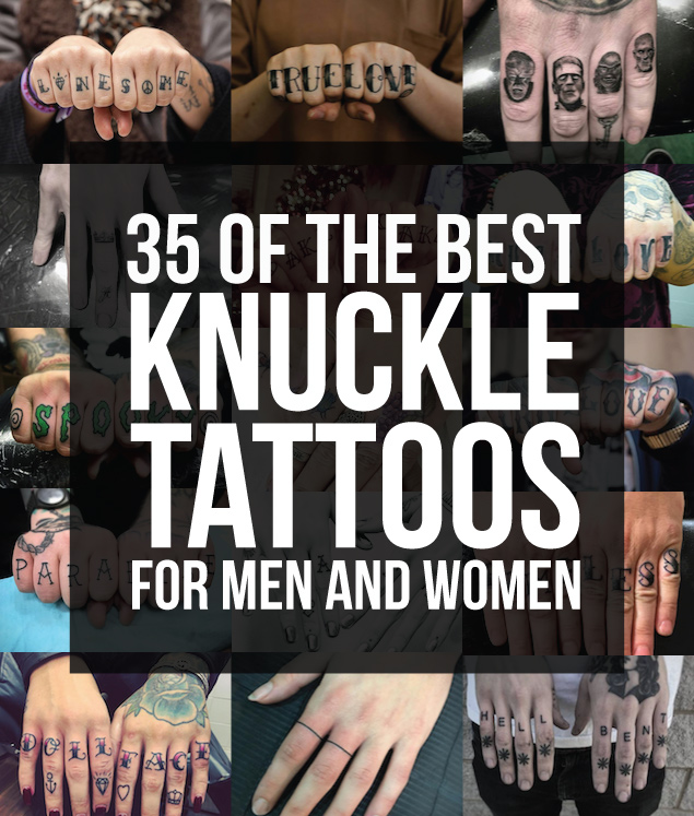 35 of the Best Knuckle Tattoos for Men and Women - TattooBlend