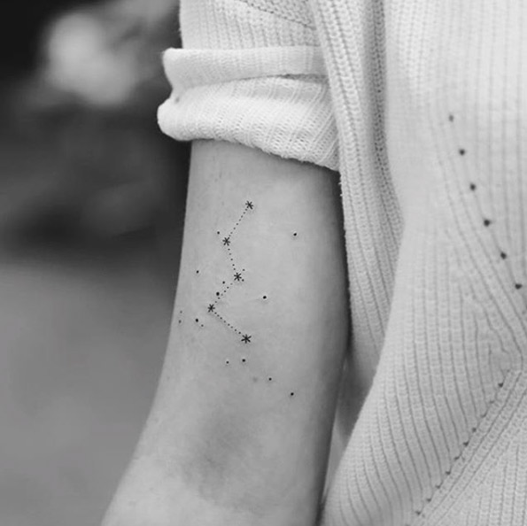 Constellation tattoo by Joice Wang