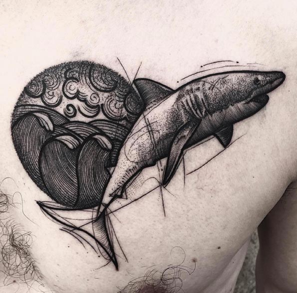 50 Fantastic Shark Tattoos That Are Better Than Shark Week - TattooBlend