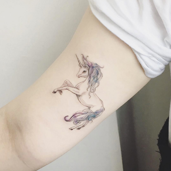 Unicorn by Tattooist Flower